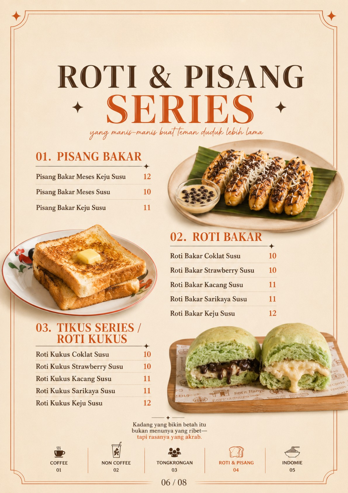 Pisang dan roti bakar